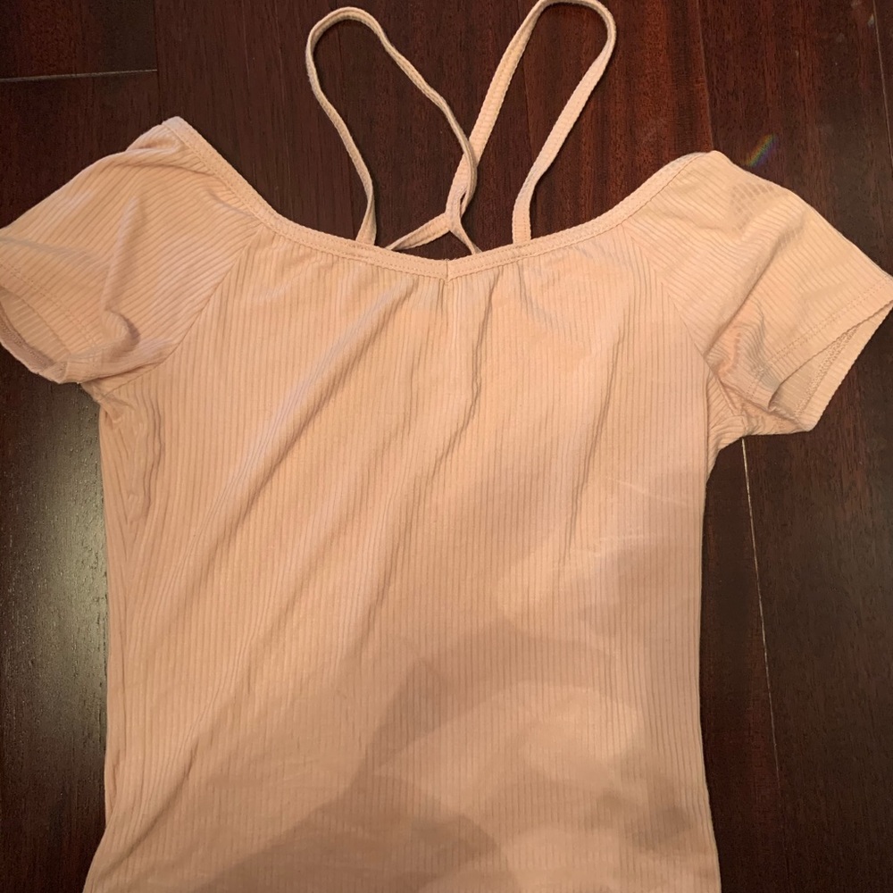 Blush pink crop top